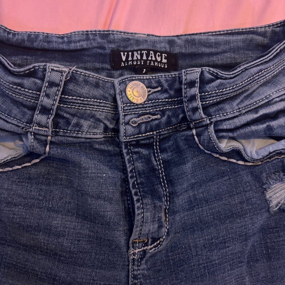 Almost Famous Vintage High Rise Blue Bootcut Jeans